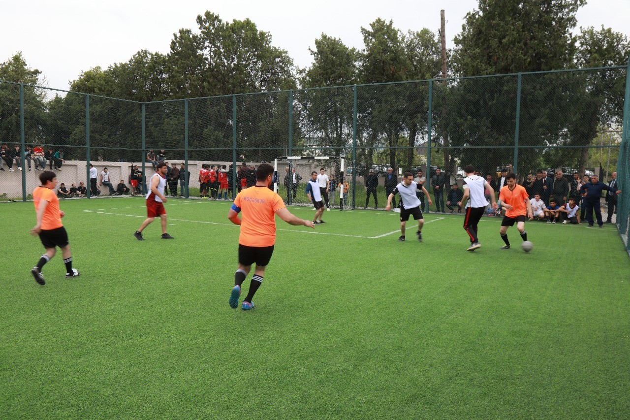 Ağstafada Heydər Əliyevə həsr olunmuş minifutbol turnirinə start verilib - FOTOLAR
